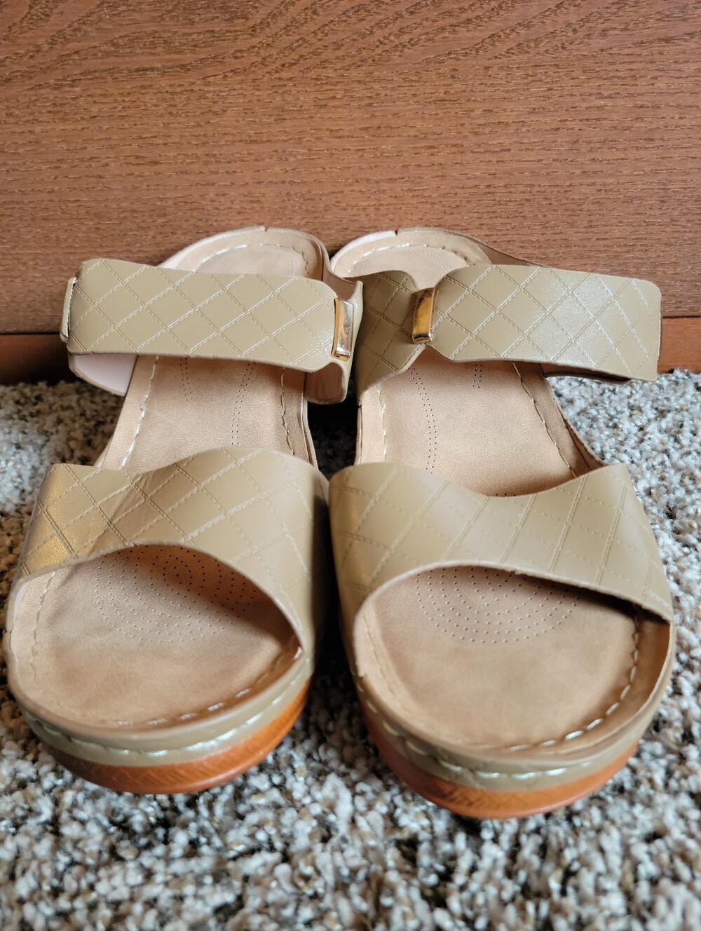 Shein Brand Comfortable Beige Women’s Platform Sandals